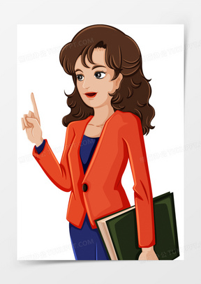 860手绘卡通职场会议插画风素材1330职场女性人物剪影元素1851商务