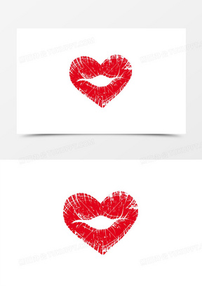 嘴唇印符号图案大全