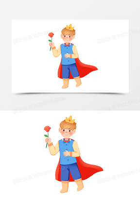 王子卡通图片素材