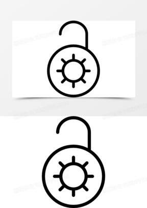 解锁图标图片素材