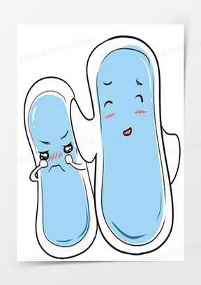 卡通卫生巾护垫关爱女性