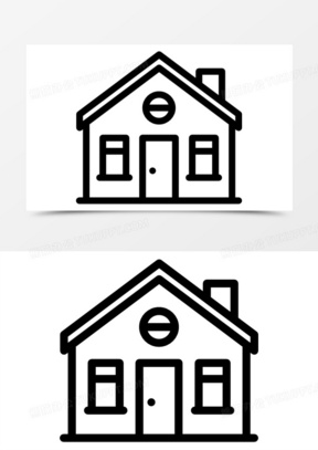 家庭住宅立面图标