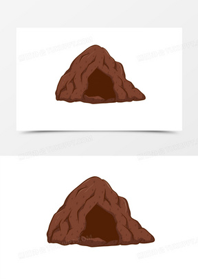 卡通山洞图片素材