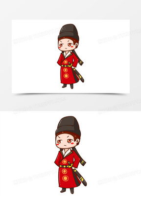 卡通q版锦衣卫元素