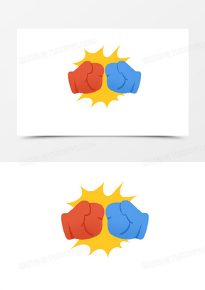 卡通手绘免抠拳头素材