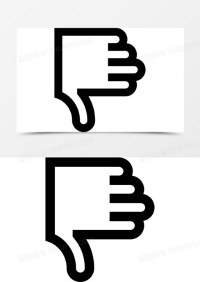 拇指向下图标