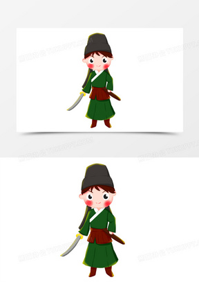 121卡通手绘创意小锦衣卫元素241卡通q版锦衣卫元素1433手绘卡通穿