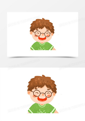 男孩卡通头像图片素材