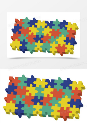 拼图碎片图案大全简单