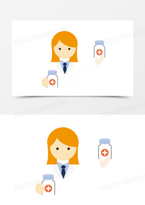 药童药师免抠素材免费下载262扁平化药师160科研背景340黄色网络教育