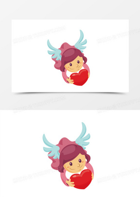 爱心天使图片简单又漂亮