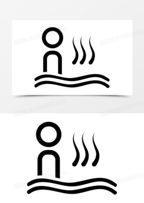 人出汗的桑拿图标