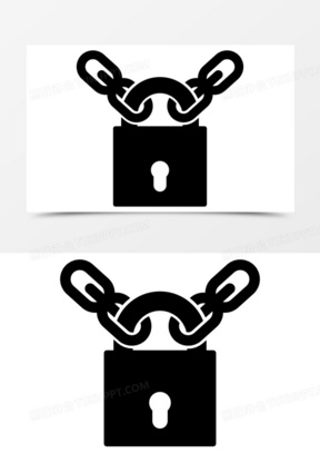 锁上的锁链图标