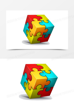 埃舍尔立方体拼图答案图片