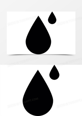 大的和小的下降图标