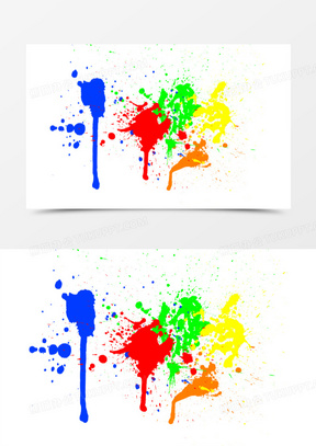 绿水墨图片素材