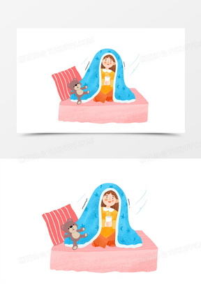 121你好冬天冬季室内取暖手绘卡通元素1202卡通手绘风一家四口家庭温