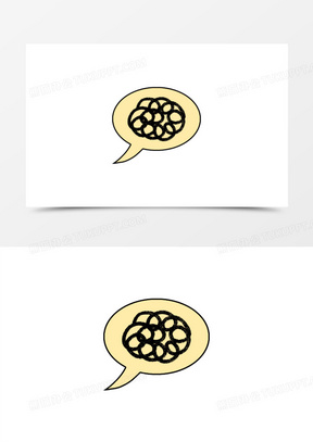 综艺表情一团毛线对话框装饰素材