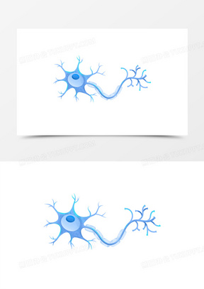手绘卡通神经元素材