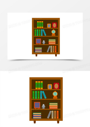 卡通书柜图片素材