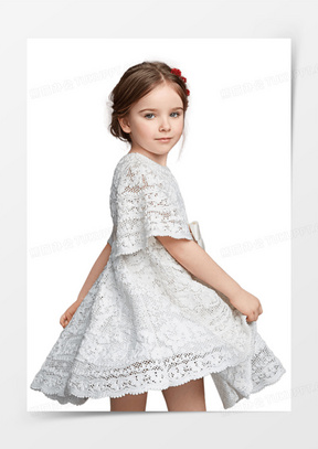 外国小女孩图片素材