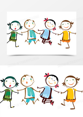 卡通欢乐游泳儿童00暑假欢乐季儿童活动主题海报素材30可爱欢乐儿童