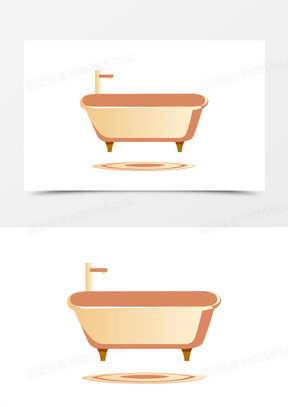 浴缸卡通图片素材