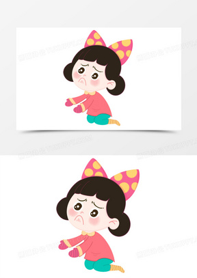 忧愁的卡通图片_关于忧虑的素材图片下载_熊猫办公