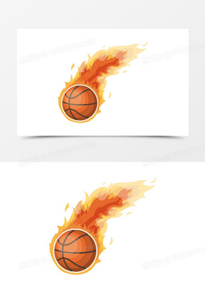 火焰简笔画篮球图片