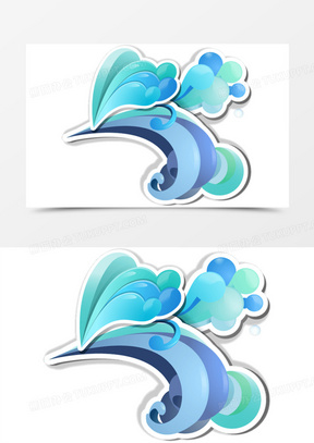 夏季波涛海浪素材