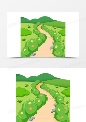 公园小路图片素材