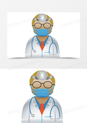 戴口罩的男医生