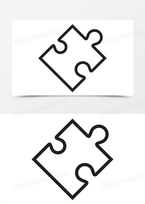 拼图碎片图案大全简单