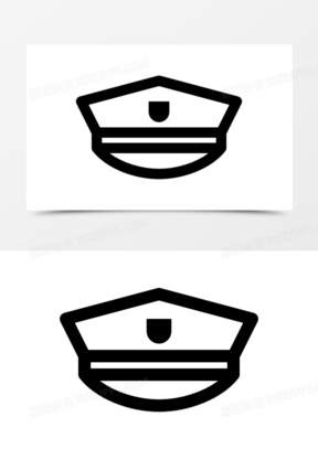警察帽子图片卡通简笔画大全