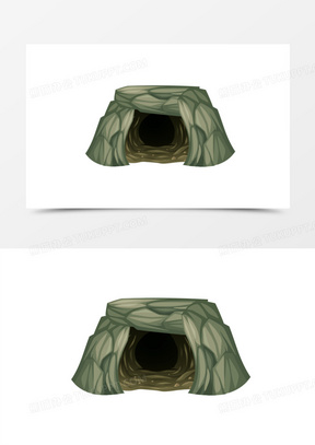 卡通山洞图片大全大图