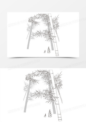 黑白素描图片素材