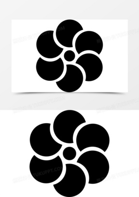 花的圆形花瓣图标