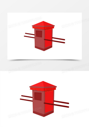 手绘卡通扁平古代轿子免抠元素