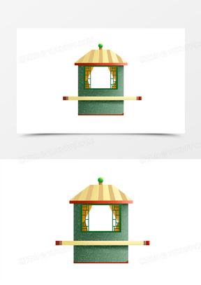 卡通手绘古代轿子素材