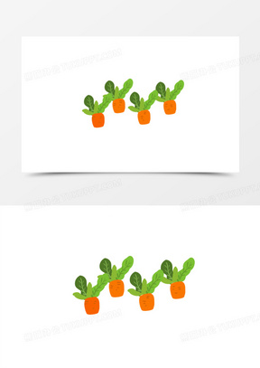 卡通手绘免抠胡萝卜元素