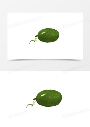 卡通手绘免抠冬瓜素材