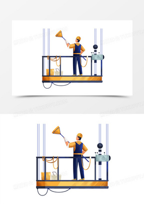 高空作业图片素材