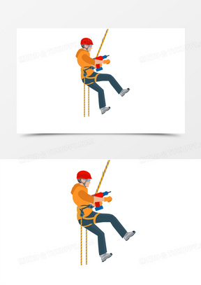 高空作业图片素材