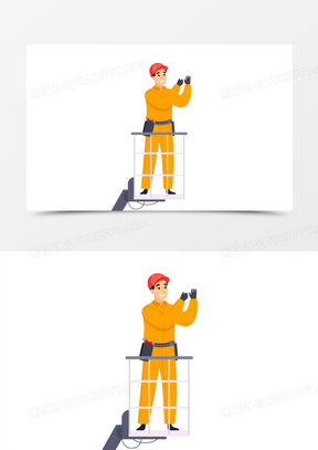 高处作业图片素材