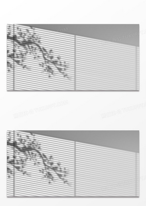 簡約百葉窗植物光影背景220水泥牆上的窗戶投影10綠色窗戶投影00手繪