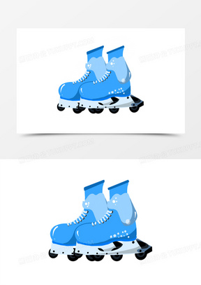 手绘卡通滑冰鞋素材100手绘矢量卡通轮滑鞋素材130手绘矢量卡通冰刀鞋