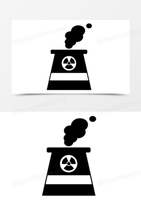 烟囱工厂矢量图标元素