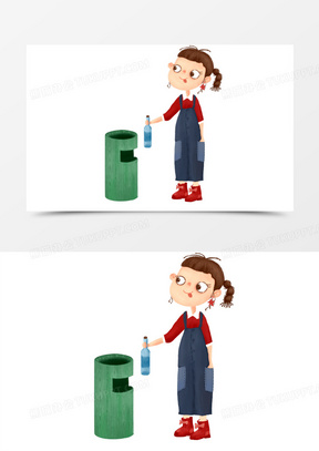 倒垃圾图片素材