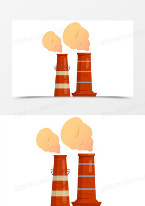手绘卡通红白烟囱素材40手绘卡通矢量砖瓦烟囱素材30手绘卡通工厂烟囱