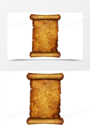 竖卷轴图片素材